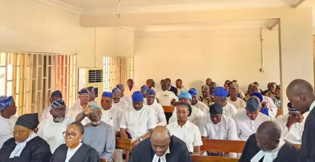 Lagos Lawmakers Attend Court Hearing On Obasa Removal Suit Lagos Lawmakers Attend Court Hearing On Obasa Removal Suit