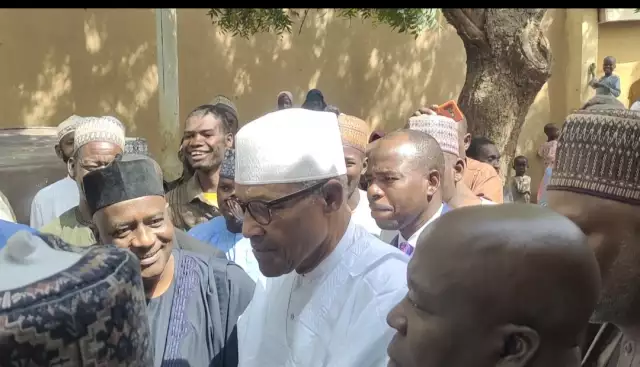 Buhari Votes In Katsina Local Government Election Buhari Votes In Katsina Local Government Election