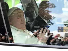 Pope Leaves Hospital After Five Weeks Pope Leaves Hospital After Five Weeks