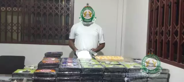 Nigerian Drug Kingpin Nabbed In Ghana, $2.1m Cocaine, Heroin Confiscated Nigerian Drug Kingpin Nabbed In Ghana, $2.1m Cocaine, Heroin Confiscated