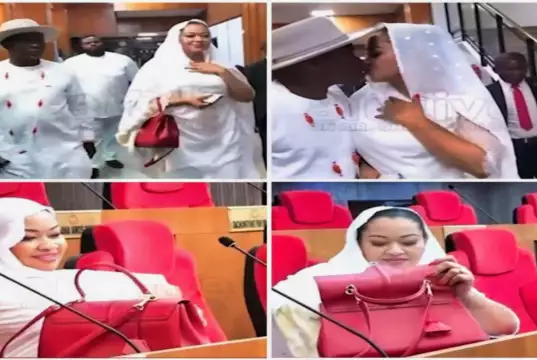 Sexual Harassment: Senator Natasha Kisses Husband In Senate Chamber (Video) Sexual Harassment: Senator Natasha Kisses Husband In Senate Chamber (Video)