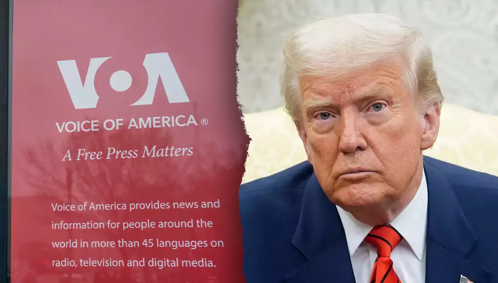 Trump Launches Mass Layoffs At Voice Of America