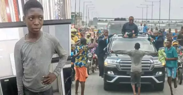 Teenager Detained After Standing In Front Of Peter Obi’s Convoy Released After Three Months Teenager Detained After Standing In Front Of Peter Obi’s Convoy Released After Three Months