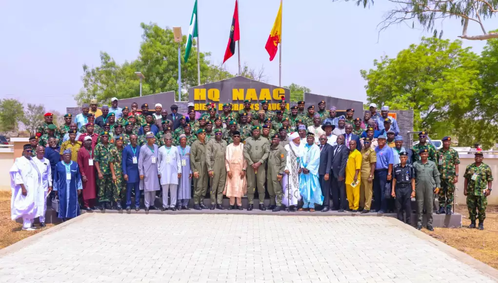 COAS-with-troops-at-training-week COAS Urges Nigerian Army to Innovate Against Emerging Threats