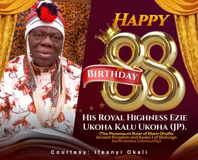 Ebem Ohafia Development Union Celebrates HRH Ezie Ukoha At 88, Hails His Exemplary Leadership Ebem Ohafia Development Union Celebrates HRH Ezie Ukoha At 88, Hails His Exemplary Leadership