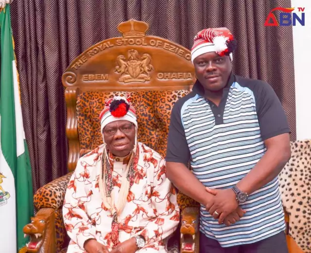 ABN TV Director, Ifeanyi Okali, Felicitates With HRH Ezie Ukoha On 88th Birthday ABN TV Director, Ifeanyi Okali, Felicitates With HRH Ezie Ukoha On 88th Birthday