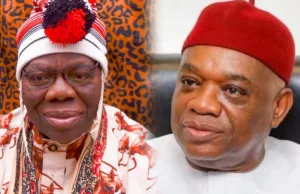Sen. Orji Kalu Mourns Ebem Ohafia Paramount Ruler, Ezie Ukoha Kalu Ukoha Senator Kalu Celebrates HRH Ezie Ukoha Kalu Ukoha At 88