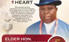 Elder Prince Ndubuisi Onugu Set For Final Journey In Asaga Ohafia [See Poster]