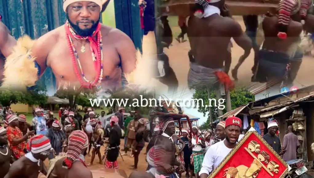 Tears As Popular Ohafia War Dancer, Kalu Uchendu, Laid To Rest In Elu Ohafia (Photos + Video)