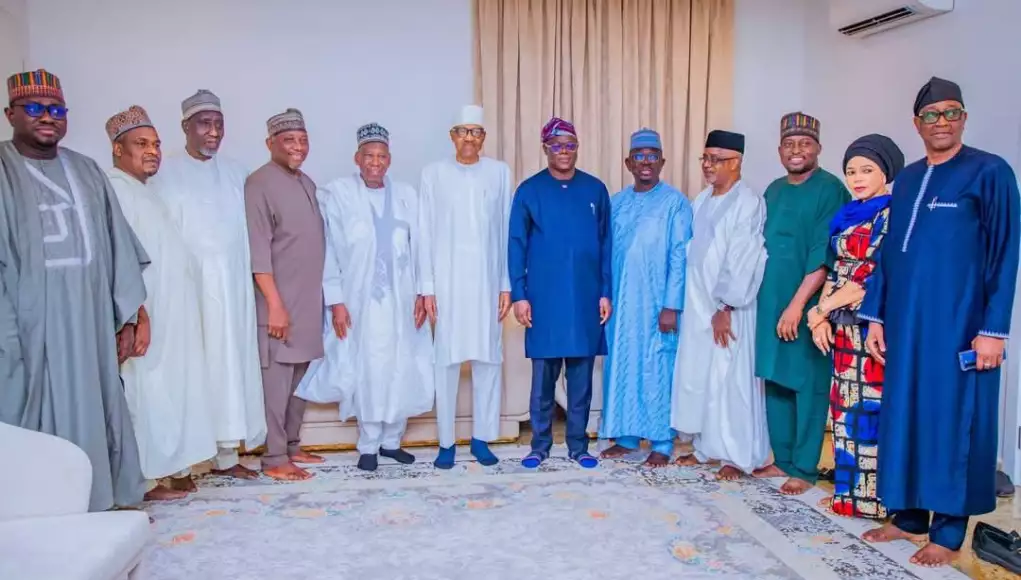 Ganduje, APC NWC Members Visit Buhari In Kaduna