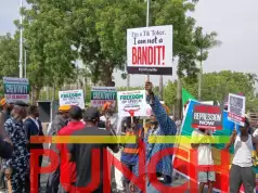Protest Begins In Abuja Over Cybercrime Act, Hardship, Others Protest Begins In Abuja Over Cybercrime Act, Hardship, Others