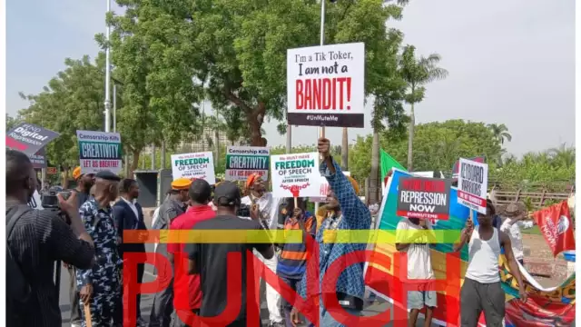 Protest Begins In Abuja Over Cybercrime Act, Hardship, Others Protest Begins In Abuja Over Cybercrime Act, Hardship, Others