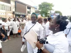 Women Stage Demonstration Backing Emergency Rule In Rivers Rivers Women Stage Demonstration Backing Emergency Rule