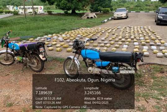 Army Foils Drug Smuggling Operation In Ogun Army Foils Drug Smuggling Operation In Ogun