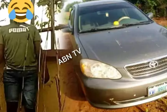 32-Year-Old Man Hangs Self With Belt After Parking His Car On Roadside In Abia (Photos) 32-Year-Old Man Hangs Self With Belt After Parking His Car On Roadside In Abia (Photos)