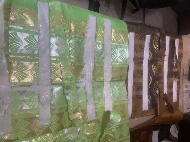 NDLEA Unveils Cocaine In Traditional ‘Aso-Ebi’ Caps, Headgears NDLEA Unveils Cocaine In Traditional ‘Aso-Ebi’ Caps, Headgears