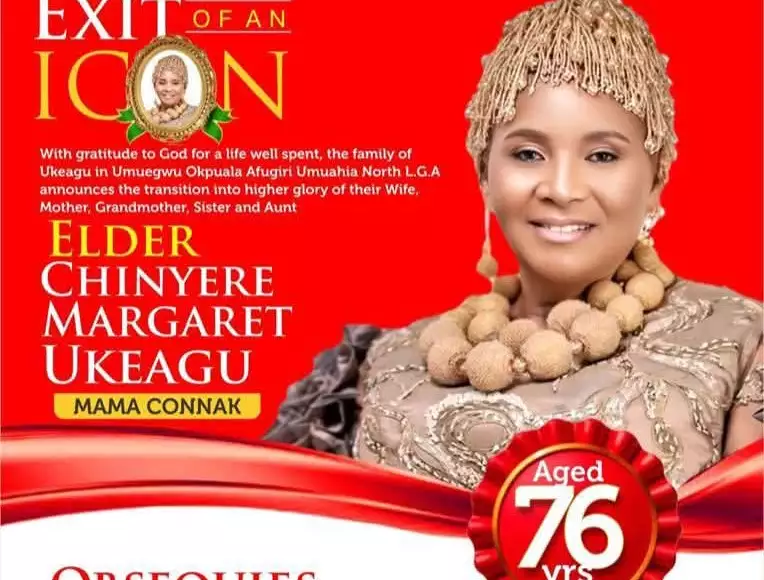 Celebration Of Life For A Great Woman: Elder Chinyere Margret Ukeagu (Mama CONNAK) Celebration Of Life For A Great Woman: Elder Chinyere Margret Ukeagu (Mama CONNAK)