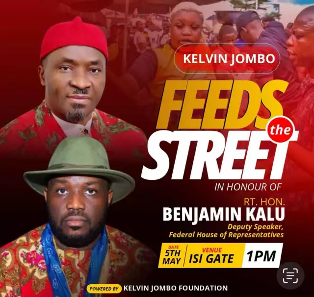 Kelvin Jombo Foundation To Feed Umuahia Streets In Honour Of Deputy Speaker Kalu Kelvin Jombo Foundation To Feed Umuahia Streets In Honour Of Deputy Speaker Kalu
