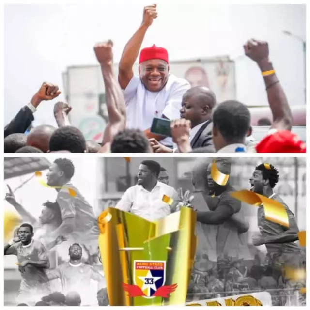 Senator Orji Kalu Congratulates Remo Stars on Historic NPFL Title Win Senator Orji Kalu Congratulates Remo Stars on Historic NPFL Title Win