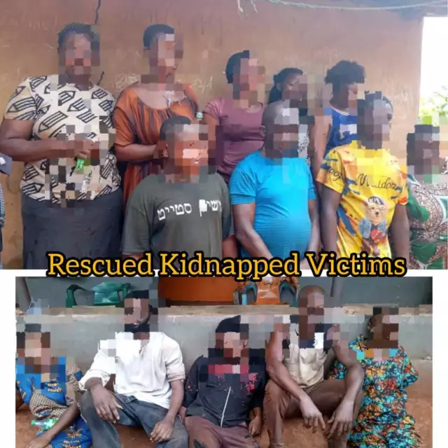 Police Rescue 21 Kidnapped Victims In Enugu, Neutralise Suspect, Arrest Another (Photos)