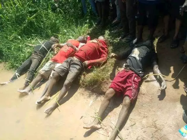 Five Young Men Drown In River On Way To Wake-Keeping In Abia (Photos + Video) Five Young Men Drown In River On Way To Wake-Keeping In Abia (Photos)