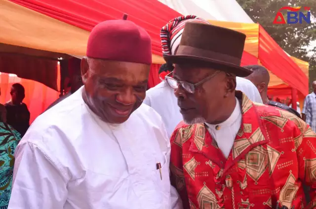 Senator Orji Uzor Kalu Celebrates Chief Okali Ubaka At 85, Hails His Fatherly Legacy Senator Orji Uzor Kalu Celebrates Chief Okali Ubaka At 85, Hails His Fatherly Legacy