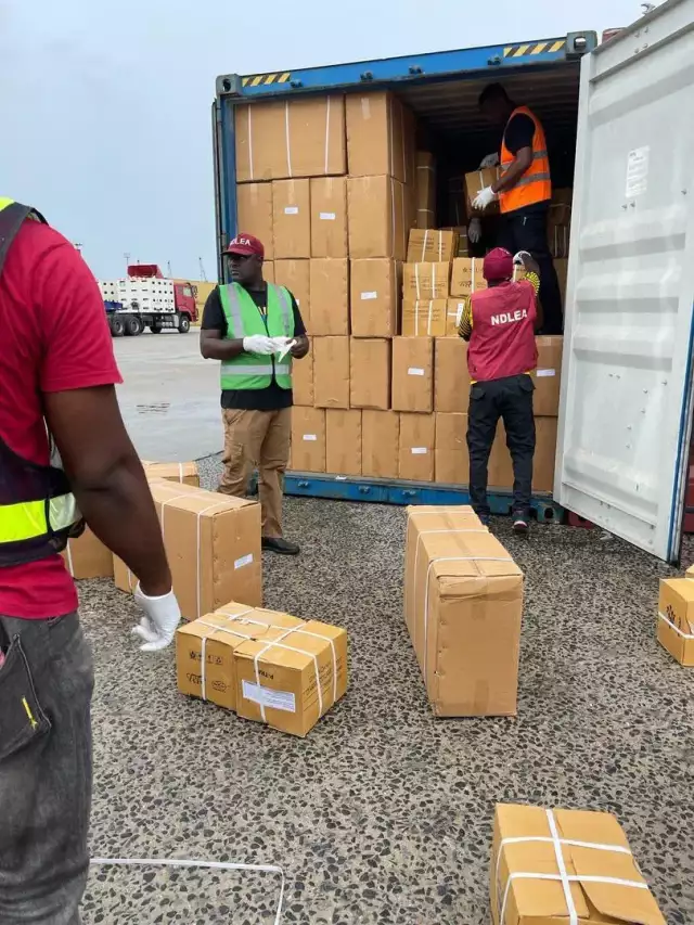 NDLEA Confiscates Opioids Worth N6.5bn At Lagos, Rivers ports NDLEA Confiscates Opioids Worth N6.5bn At Lagos, Rivers ports