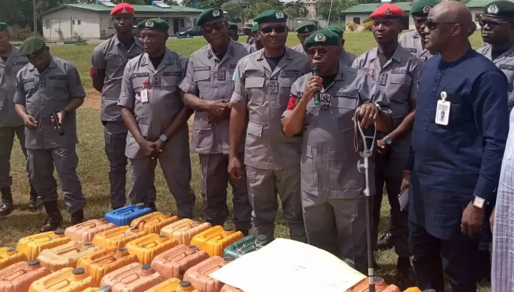Nigerian Customs Intercepts 1,577 Jerry Cans Of Smuggled Petrol