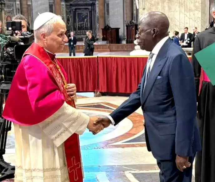 Pope-Leo-XIV-with-President-Tinubu Babachir Criticizes Tinubu’s Visit To The Pope, Calls It An “Insult To Christianity”