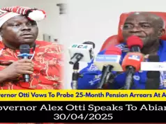 Governor Otti Vows To Investigate Alleged 25-Month Pension Arrears Owed ABSU Retirees (VIDEO) Governor Otti Vows To Investigate Alleged 25-Month Pension Arrears Owed ABSU Retirees (VIDEO)