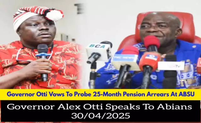 Governor Otti Vows To Investigate Alleged 25-Month Pension Arrears Owed ABSU Retirees (VIDEO) Governor Otti Vows To Investigate Alleged 25-Month Pension Arrears Owed ABSU Retirees (VIDEO)