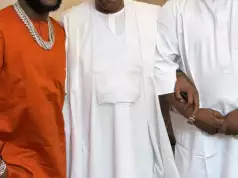 Davido, Cubana Chiefpriest Visit Senate President Akpabio In Abuja Davido, Cubana Chiefpriest Visit Senate President Akpabio In Abuja