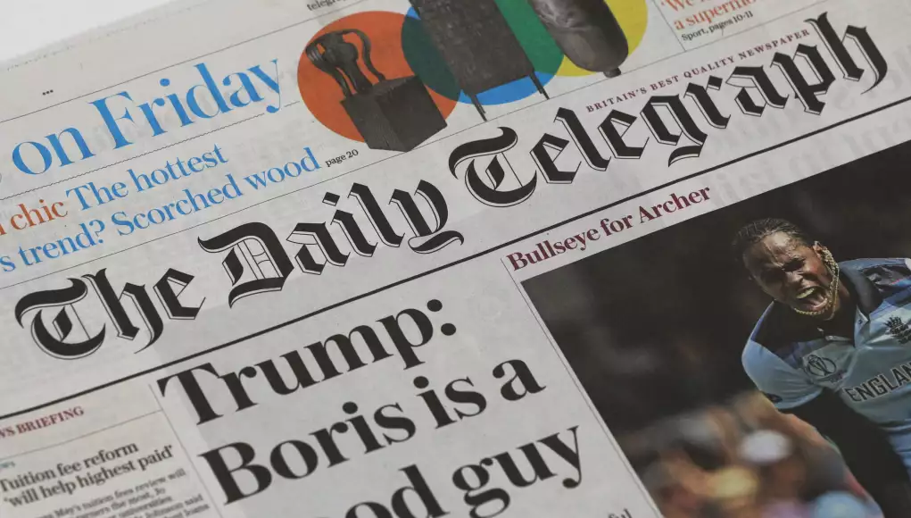 US Firm RedBird Capital To Acquire UK Newspaper The Telegraph