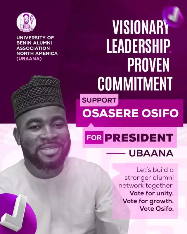 ‘For a Stronger Alumni Network’ – Osifo Declares for UBAANA President