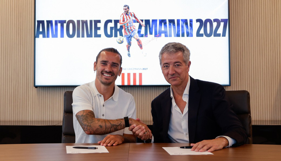 Antoine Griezmann Griezmann Extends Atletico Madrid Contract Until 2027