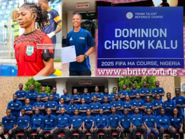 Ohafia-Born Dominion Chisom Kalu Completes 2025 FIFA MA Refereeing Course, Shines Among Nigeria’s Young Officiating Talents Ohafia-Born Dominion Chisom Kalu Completes 2025 FIFA MA Refereeing Course, Shines Among Nigeria’s Young Officiating Talents