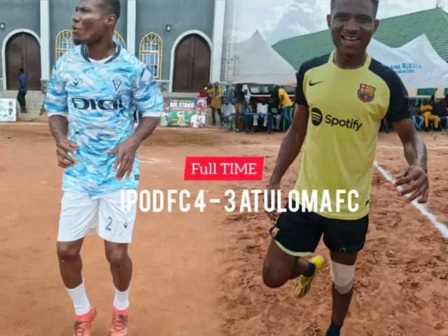 IPOD FC Advances To Finals After Penalty Shootout Thriller Against Atuloma FC in Samuel Chukwueze All Stars League (Photos + Video) IPOD FC Advances To Finals After Penalty Shootout Thriller Against Atuloma FC in Samuel Chukwueze All Stars League (Photos + Video)
