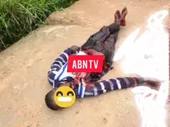 Okada Rider Shot Dead By Escaping Armed Robbers Near Abia University (Video) Okada Rider Shot Dead By Escaping Armed Robbers Near Abia University (Video)