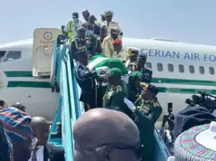 Remains Of Former President Buhari Arrive Katsina Airport Remains Of Former President Buhari Arrive Katsina Airport