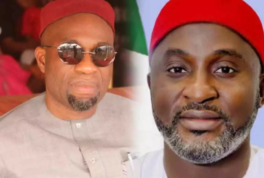 Darlington and Amobi Hon. Amobi Ogah Celebrates Senator Darlington Nwokocha at 57, Hails Him As Pillar Of Democracy