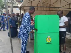 LG Poll: Voting Commence At Tinubu’s Polling Unit LG Poll: Voting Commence At Tinubu’s Polling Unit