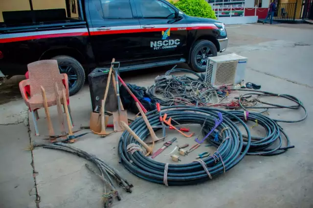 NSCDC Nab 16 Suspects Over Vandalism, Theft, Illegal Mining In FCT NSCDC Nab 16 Suspects Over Vandalism, Theft, Illegal Mining In FCT