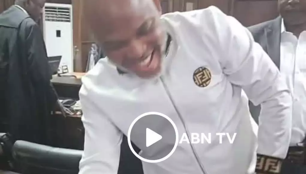 Nnamdi Kanu Arrives At Federal High Court Abuja For Trial Amid Strict Access Control (Video)