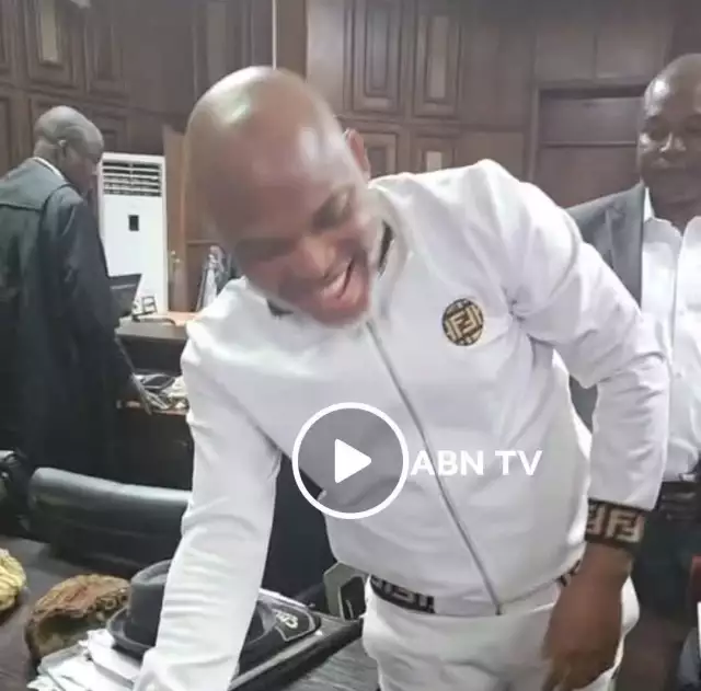 Nnamdi Kanu Arrives At Federal High Court Abuja For Trial Amid Strict Access Control (Video) Nnamdi Kanu Arrives At Federal High Court Abuja For Trial Amid Strict Access Control (Video)