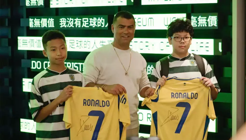 Hong-Kong-Exhibition Fans Line Up For Opening Of Cristiano Ronaldo Exhibition In Hong Kong