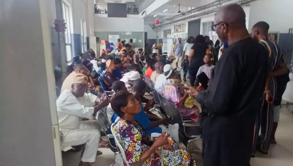 Patients waiting to be attended to at the General Out-patient department at FMC Abuja Patients Discharged From Abuja Hospitals Amid Nurses’ Strike