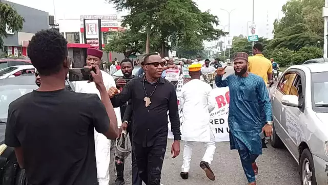 Sowore, Activists Lead Retired Police Officers’ Protest In Abuja Sowore, Activists Lead Retired Police Officers’ Protest In Abuja