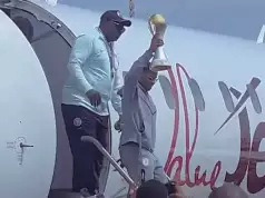 Super Falcons Return Home With Trophy After Historic WAFCON Triumph Super Falcons Return Home With Trophy After Historic WAFCON Triumph