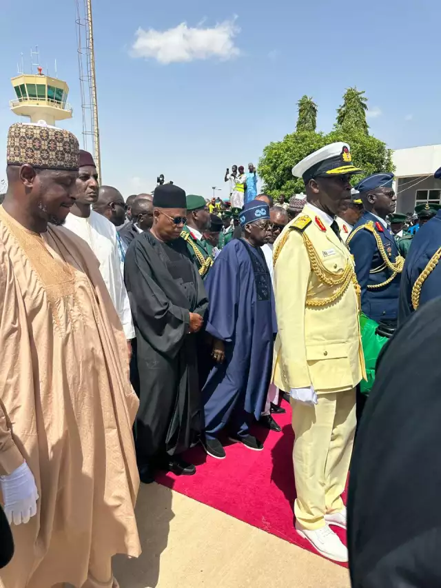 Tinubu Receives Late Former President Buhari’s Remains In Katsina Tinubu Receives Late Former President Buhari’s Remains In Katsina