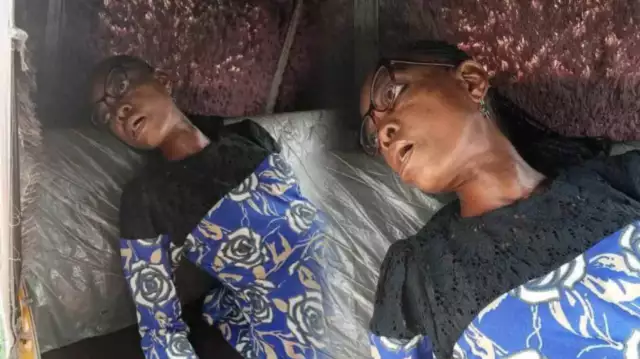 Police Confirm Identity Of Woman Who Died In Moving Tricycle In Aba (Photo) Woman Dies In Moving Tricycle In Aba, Identity Unknown (Photos)